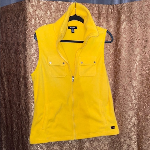 Chaps Sport Jackets & Blazers - NWOT CHAPS SPORT Yellow Fleece Vest.  Size Large.